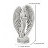 Angel Statue VintageStyle with Pedestal Carved Sculpture for Collectors, Living Room,