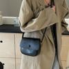 Schlichtheit Trendige Satteltasche Damen PU-Leder Umhängetasche Einfache Uni-Farben Messenger Bag Designer Handtaschen KTY