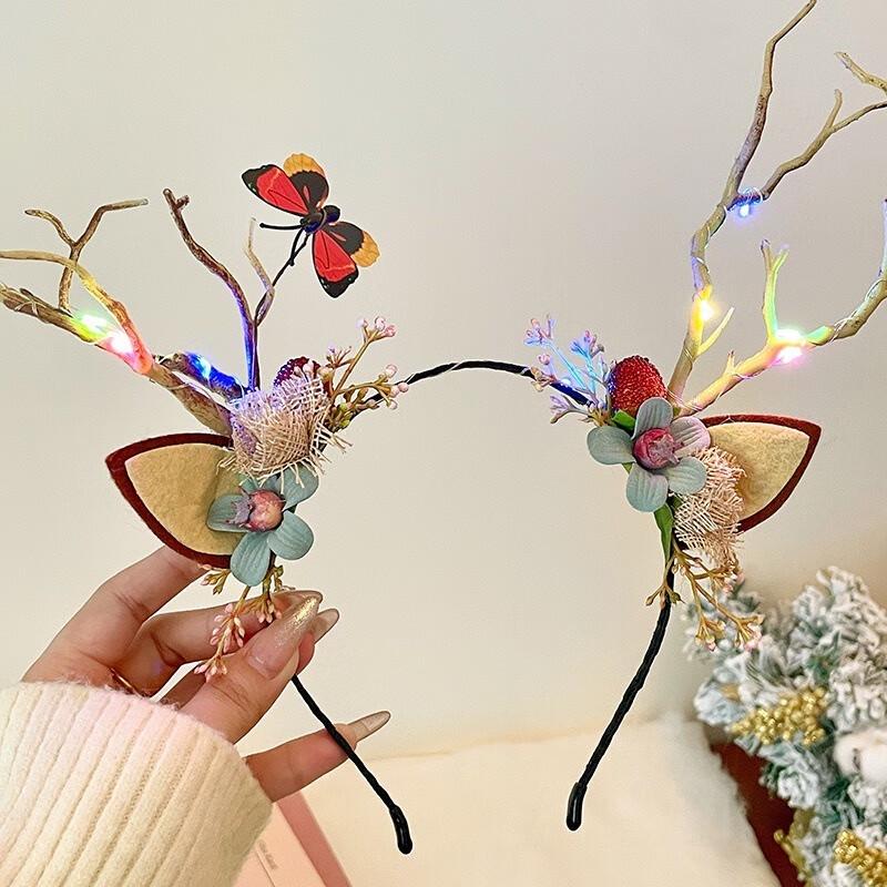 Luminous Christmas Antler Headband