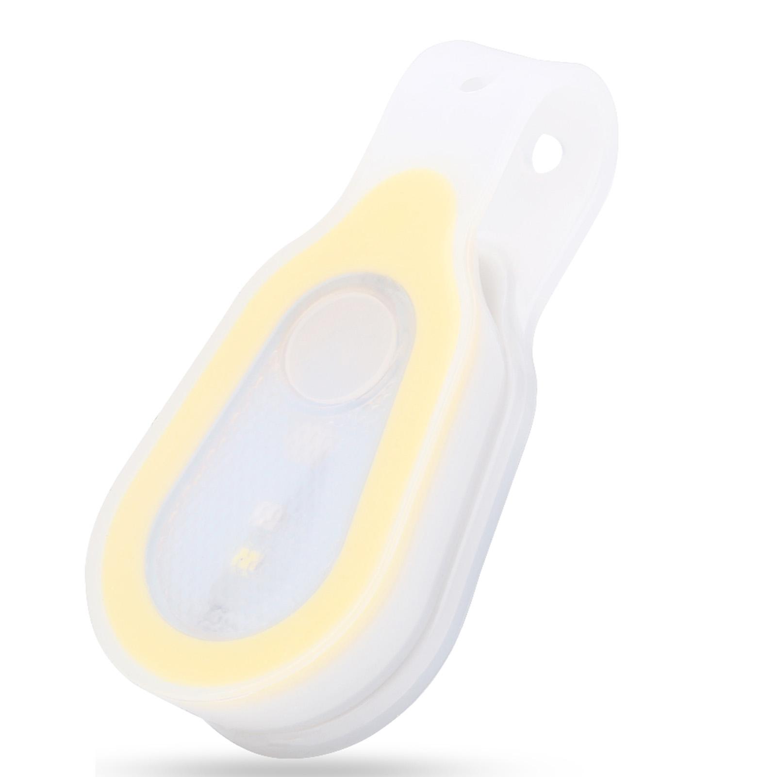 

Waterproof Outdoor Portable LED Mini Night Light Running Button Silicone Clip Lamp жёлтый