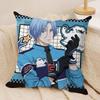 Sk Miya Chinen Langa Hasegawa Cushion Cover Silky Short Plush Invisible Zipper Dustproof Sofa Pillow Case For Home Decor