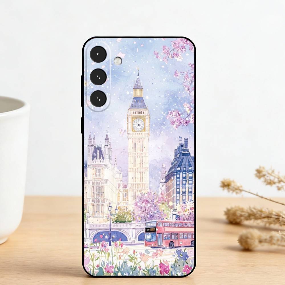 C-Cars and Distances   Phone Case For Samsung Galaxy A73,A72,A71,A70,A53,A52,A51,Others Soft Black Cover