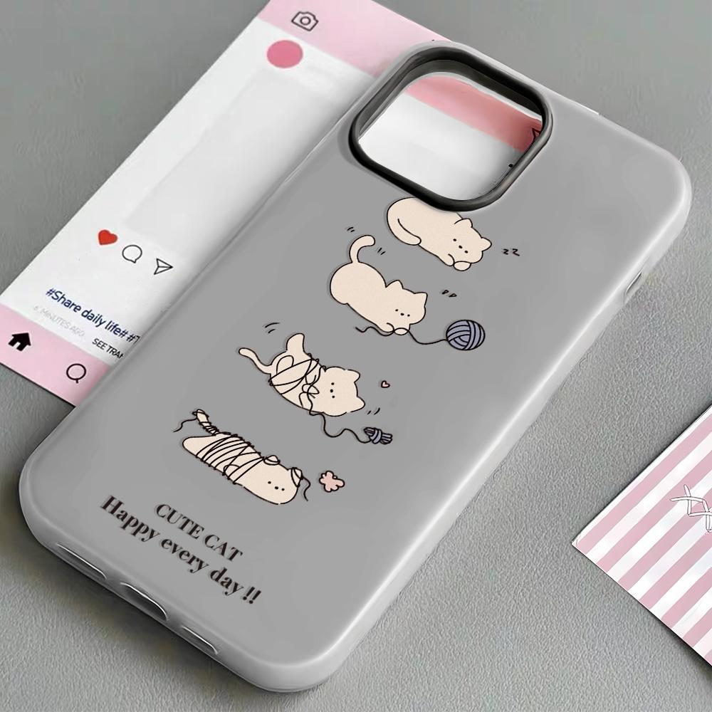 

Расписной чехол для телефона для iPhone 15 11 13 14 для 15 16 Pro Max 12 13 16 Pro Милый Модный Смешной Чехол для телефона со шнурком Последние Рекомендации по самым продаваемым товарам iPhone 16 чёрный