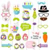 Easter Photo Booth Props 28PCS Egg Bunny Selfie Photobooth Props Party Favors Supplies For Kids And Adults Easter Decorations