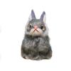 Plush Easter Bunny Figurine: Realistic Rabbit Toy & Home Decoration