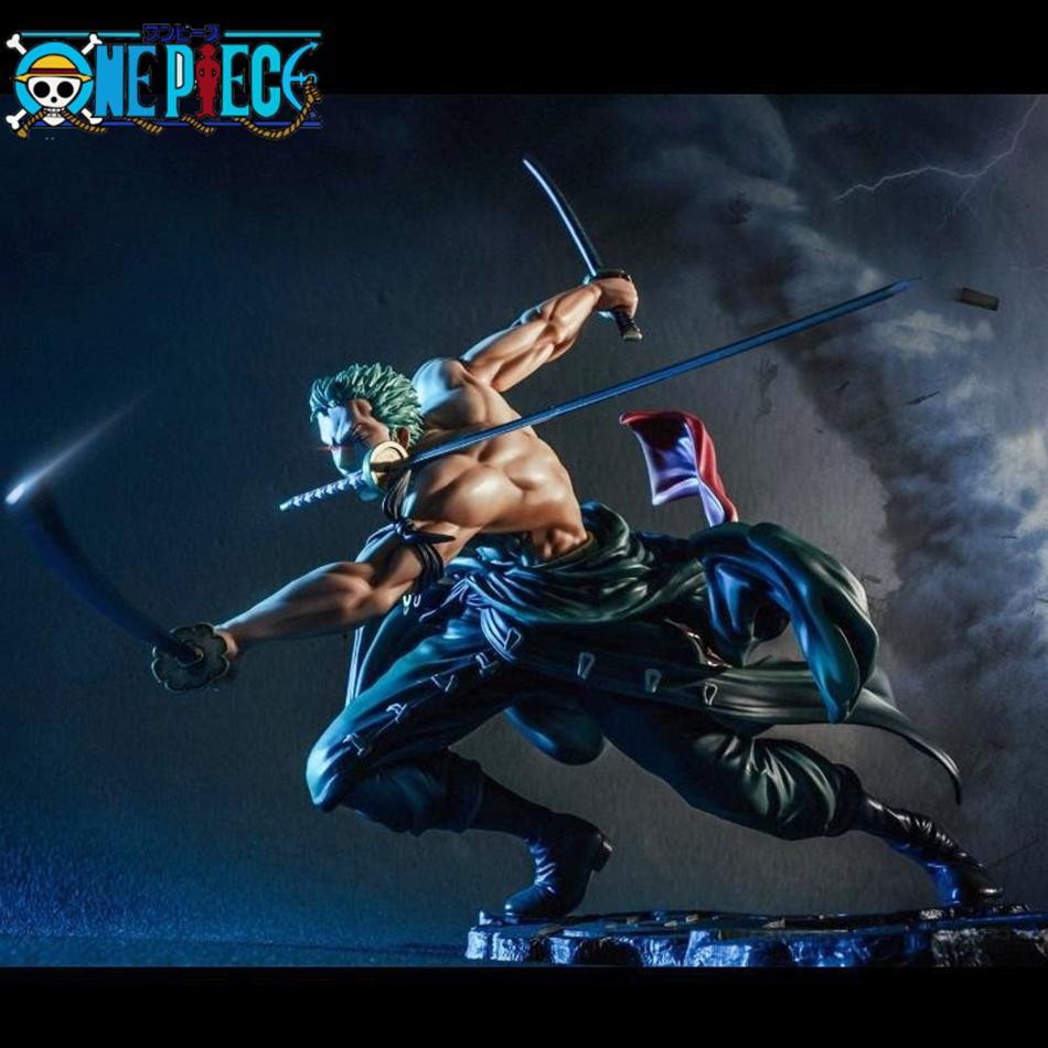 One Piece 10CM Figure Toys Anime GK Roronoa Zoro Three-blade Sa-maximum PVC Action Collection Figurine Model Dolls Gifts Kid