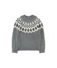 Banwonateullie Kn4277 Raglan Jacquard Knit_Gray