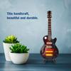 Miniature Tilia Handicraft Guitar Mold Electric Guitar Instrument Model with Gift Package