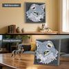 3D Animal Wolf Building Blocks Mural Wall Stercopic Painting Model Assemble Bricks Home Decor Toys Gift For Adult