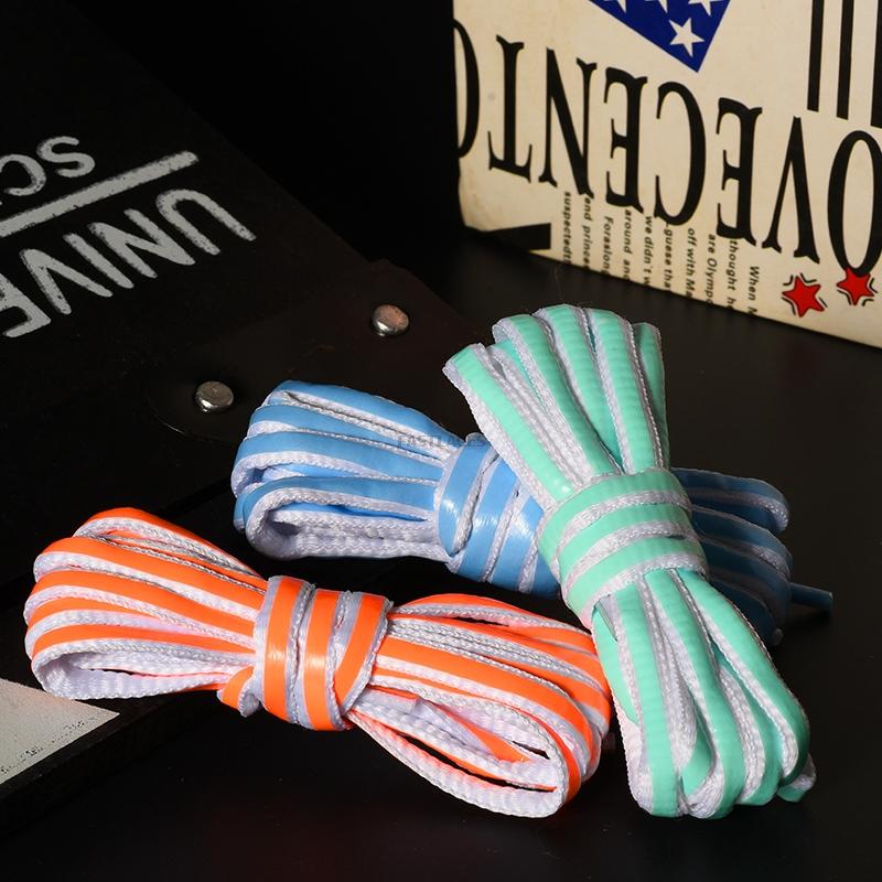 Luminous Shoelaces Fluorescent Shoe laces Glow In The Dark Night Semicircle Shoelace Sneakers Laces Shoes Luminous bracelet gift