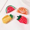 Pinza para el pelo Diseño de Fruta Pinza para la Cabeza Trasera para la Ducha Tamaño Mediano Pinza de Tiburón Antideslizante Accesorio Versátil para el Cabello