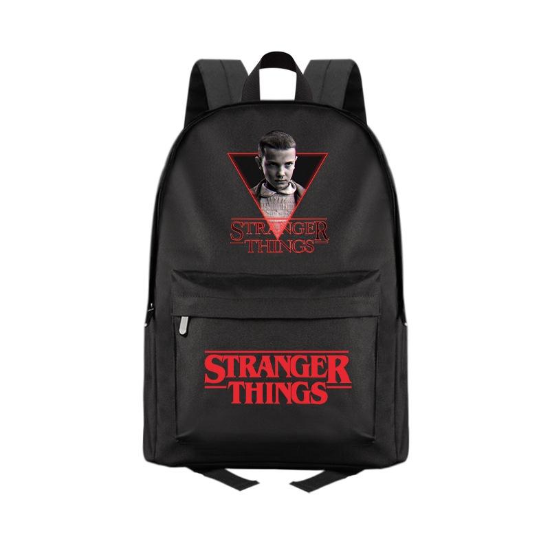 Stranger Things 4 Canvas Backpack With Large Capacity Fashionable And Durable Ideal For Students