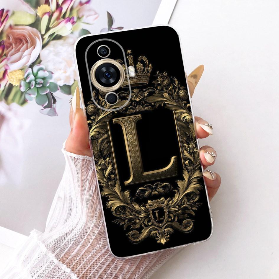 For Huawei Nova 11 Case FOA-LX9 Cover Retro Crown Letters Soft Slim Silicone Protective Cover For Huawei Nova 11 Pro Ultra Shell