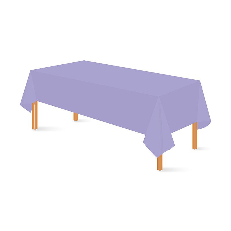 Einweg-Tischdecke aus PEVA, einfarbig, rechteckig, für Hochzeiten, Restaurants, Hotels und Zuhause (137x274 cm)