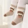 3pairs/set Baby Coral Velvet Women's Winter Thickened Plush Warm Comfortable Sleeping Sock Cute Cartoon Lovely Floor Socks