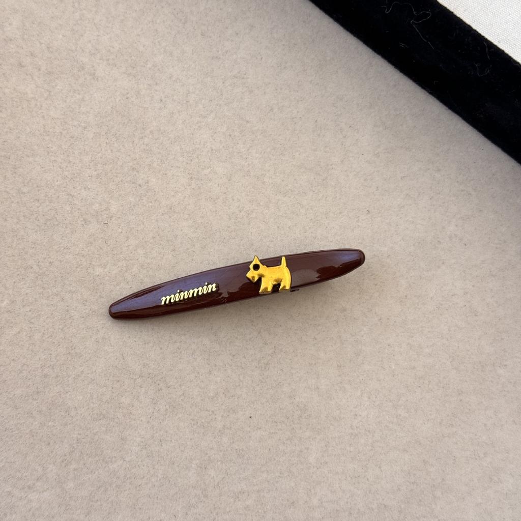 High-end and Cute Little Dog Hair Clips, Side Fringes, Bangs, One-line Hair Clips, Duckbill Hair Clips, and Hair Accessories