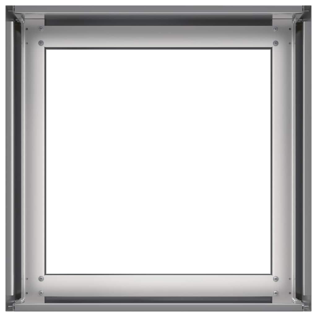 Pot 40X40X30 Cm Galvanized Steel