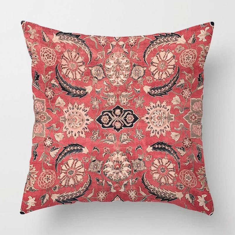 Living Room Sofa Cushion Cover Fashion Decorative Persian Carpet Pattern Pillow Cover Pillow Cover Home Decor
