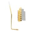 52.5mm Tremolo Bridge with Bar Zinc Alloy Vintage Electric Guitar Bridge Replacement for Fender Strat Style Guitars Gold