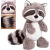 Rocky Plush Raccoon Toy, Gray, 25 cm, Soft Cuddly Stuffed Animal, Kids Gift