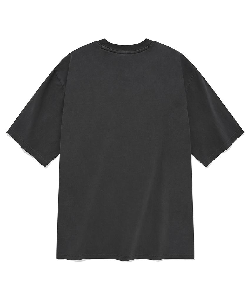 FALLETT Nero Band Short Sleeve T-Shirt Charcoal