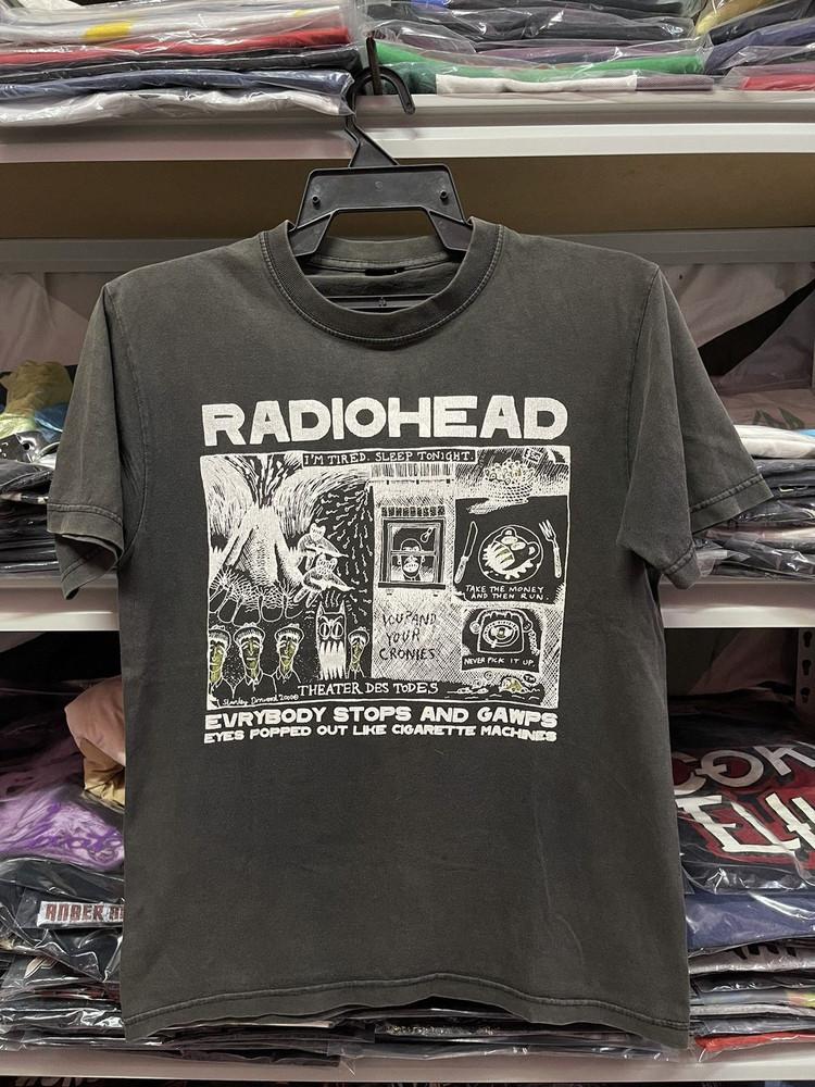 

REPRINT Radiohead rock band 90s short sleeve T shirt classic 4XL