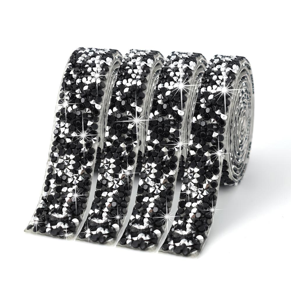 Drill Sticker Resin Drill Belt Diy Jewelry Adhesive Flash Drill Sticker Drill Clothing Accessories Decorative Strip Hot Drill Self-Adhesive Strip