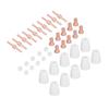 40pcs Plasma Cutting Torch Consumables Kit Plasma Cutting Torch Parts for PT31LG40CUT40