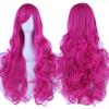 30 Colors 80cm Long Curly Hair Wig Heat Resistant Synthetic Hair Pink Green Hairpiece Party Cosplay Wigs for Women
