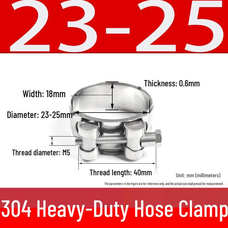 304 Stainless Steel European-Style Single Head Hose Clamp