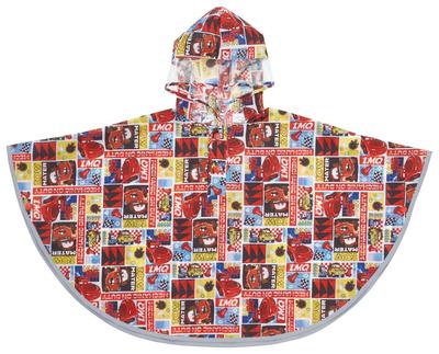 Skater Regenponcho Regenmantel für Kinder Disney Cars Geeignete Körpergröße 80-100cm RAPO2-A