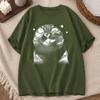 Y2k Funny Cat Meme T Shirt Clothing Anime Cartoon Cat Unisex Unisex Summer Tops Harajuku Tops Oneck Short Sleeve Tshirts