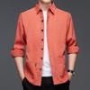 Men's Corduroy Long-Sleeve Shirt - Autumn/Winter Business Casual Loose Fit for Middle-Aged Dads