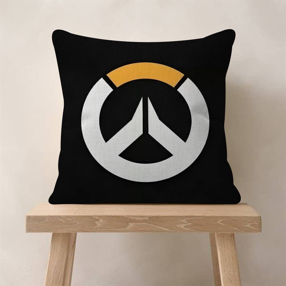Pop Game O-Overwatch Cushion Cover Pillowcase Upholstery Sofa Throw Pillow Home Decor Pillowcas