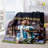 Messi 356 Customize Your Name Blanket Throw Customizable Blanket Comfortable Throw For Chair Office Chair Livingroom Nap Four Seasons Universal