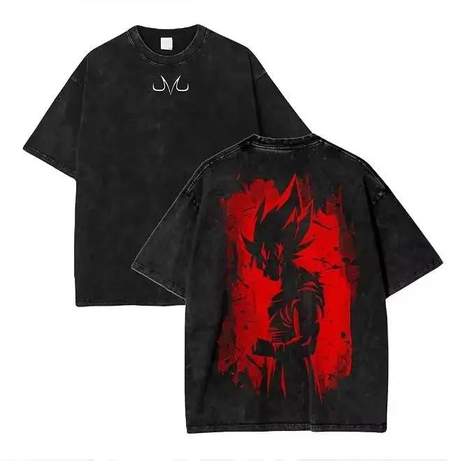 Oversized Dragon Ball Broly Anime T-shirt Man Women Vintage Washed Short Sleeve Tee Streetwear Loose Casual Top Summer Y2k 2026