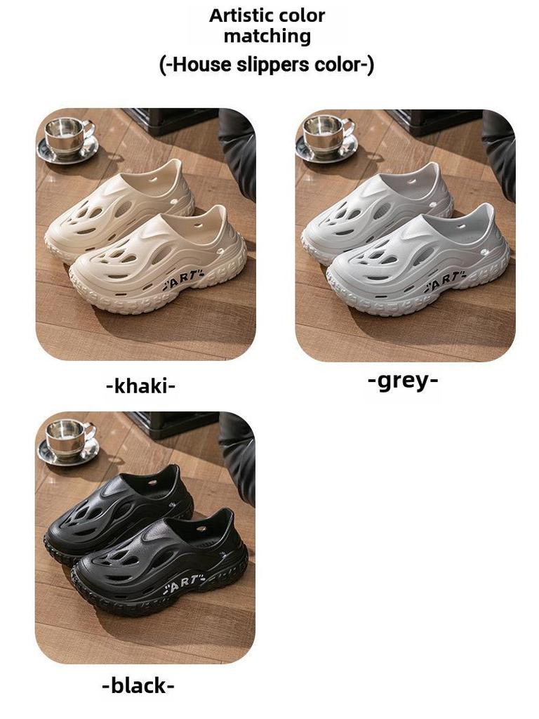 Męskie letnie outdoorowe buty sportowe plażowe z zakrytymi palcami i grubą podeszwą