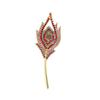 Secure Clasp Peacocks Brooch Clothing Accessory Beautiful Feather Badge Alloy Texture Suitable for Outfit Versatility