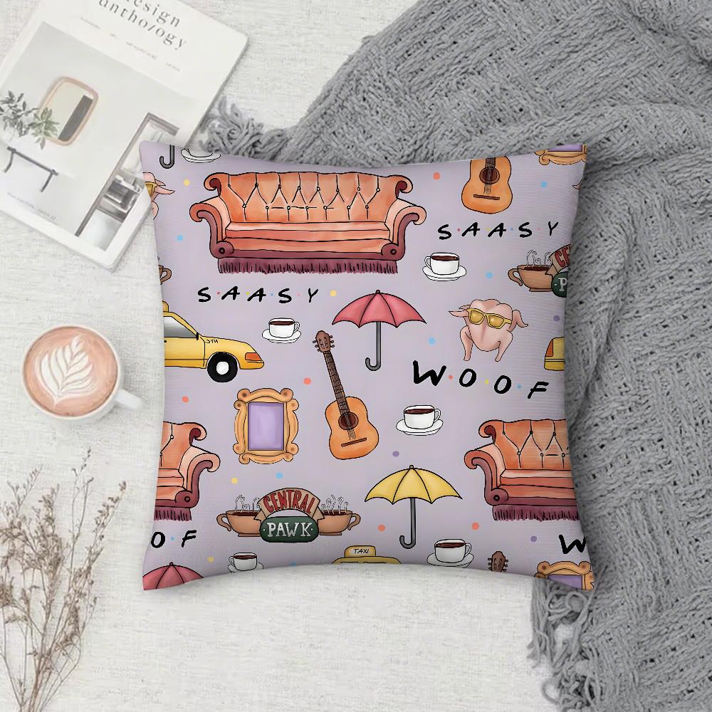 F-Friends Tv Matthew Perry Pillow Case Square Double-Sided Printing Short Plush Sofa Cushion Cover Pillow