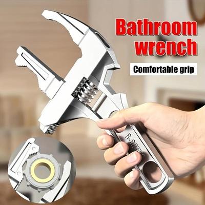 6-68 mm Universal-Reparatur-Badezimmer-Handwerkzeuge Große Öffnung Rohrschlüssel Mutternschlüssel Verstellbarer Schraubenschlüssel Home Repair Tool Schraubenschlüssel