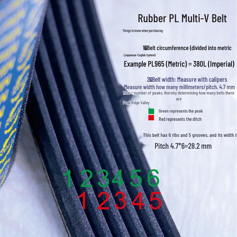 TANERDD Multi-rib Industrial Transmission Belt