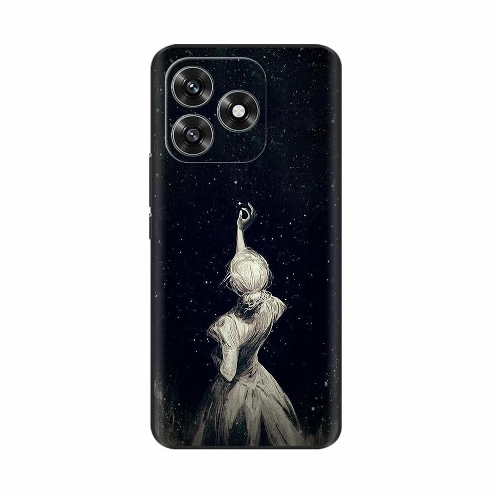 For Honor X5c Plus Case Sweet Love Flower Soft Silicone TPU Cover For Honor X5c HonorX5c Plus Phone Case Protective Shell Funda
