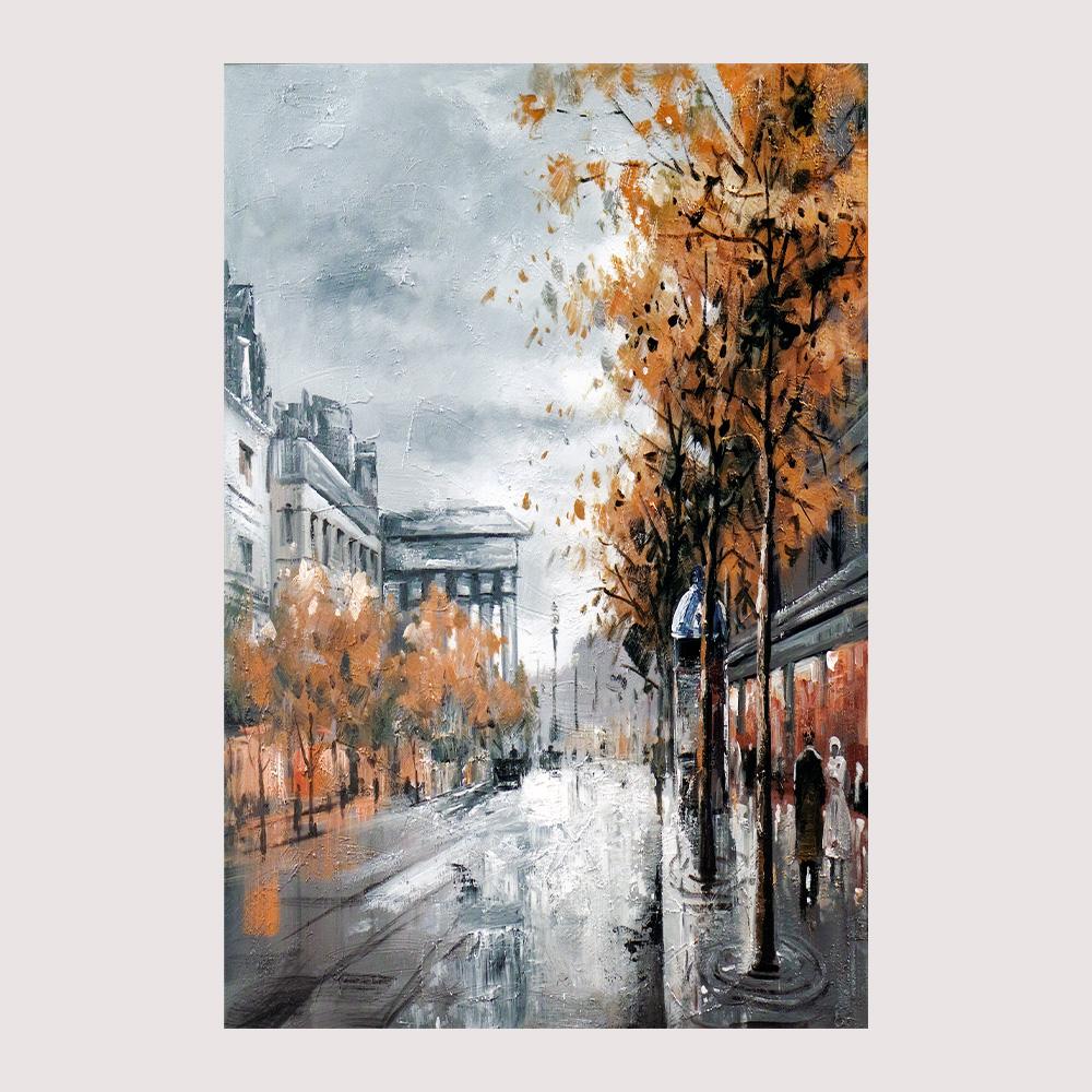 

Винтажный абстрактный городской уличный холст, картина, пейзажный постер для гостиной, спальни, домашний декор, настенная картина, безрамное 30x40cm