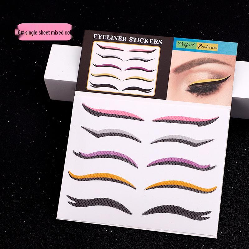 

Многоцветные нетканые наклейки для подводки и теней для век для сценического макияжа