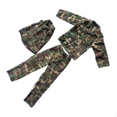 1:6 Figure Clothes,Mini Doll Costume Up Stylish Cosplay Coat Pants Vest,Miniature Clothing for 12in
