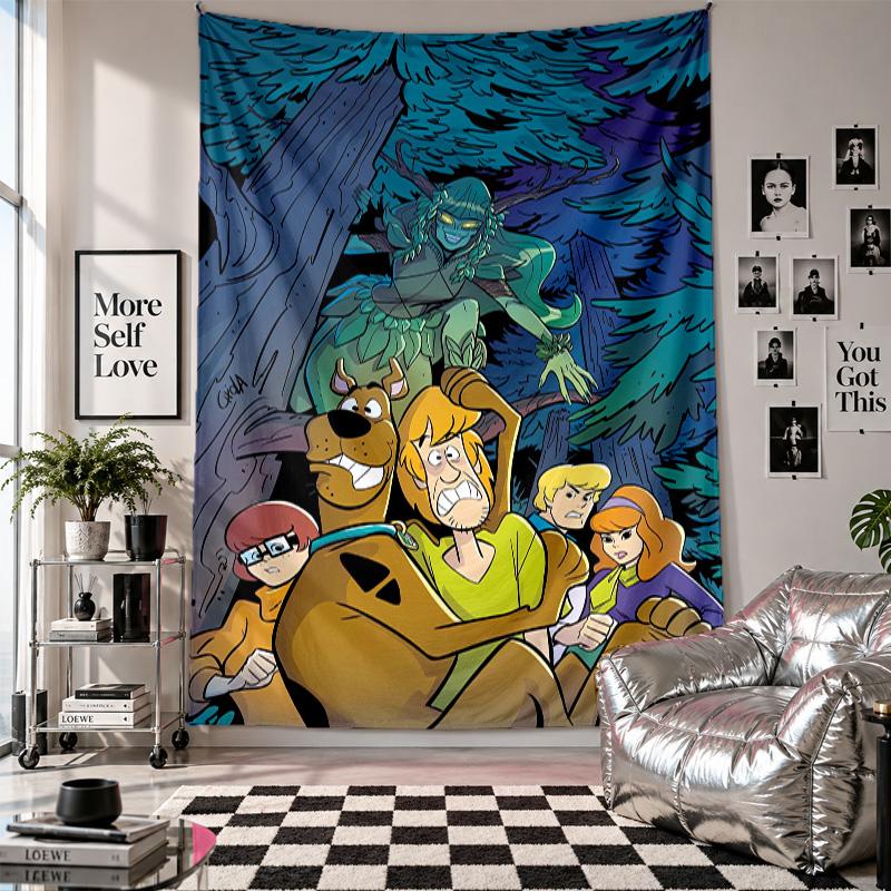 Wall TapestryScooby-Doo Art Hanging Cloth Decorative Background Cover for Room Decoration