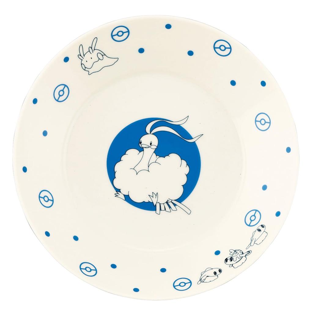 Yamaka Shoten 22 x Dragon Type Series "Pokémon" Pasta/Curry Plate, Approx. 4cm, Design, Pokémon Merchandise, Tableware, 3, Blue, PM272-355