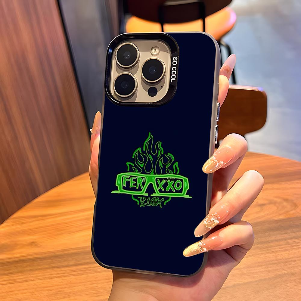 Singer F-Feid Ferxxo SIXDO Phone Case For IPhone17 Air 16 15 14 Plus 13 12 11 Pro 7 8 XS Max XR Silver Black Bumper Case