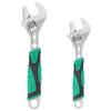 1/2Pcs Adjustable Wrench 5/8/10in High Strength Scale Pipe Wrench Monkey Wrenches with Anti Slip Grip for Garage Pipe Hand Tools