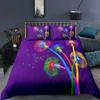 Black Dandelion Bedding Set And Pillowcase Single Twin Queen King Size Super Soft Autumn Home Textile Luxury Duvet Cover